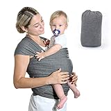 HyAdierTech Babytragetücher, Elastisches Tragetuch Baby Neugeboren, Kleinkind Handfreie Babytrage, Babytrage Multi-Use, Tragetuch Baby Elastisch für Neugeborene und Kleinkinder Innerhalb 15KG
