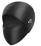 Kiuiom Winddicht Warm Sturmmaske,Kühlung Elastisch Schutz Gesichtsmaske,Sturmhaube Winter,Atmungsaktive Skimaske Für Herren& Damen,Für Outdoor Sports Radfahren,Motorrad,Schwarz
