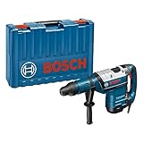 Bosch Professional Bohrhammer GBH 8-45 DV (1.500 Watt, Bohr-Ø in Beton mit Hammerbohrern: 12-45 mm, Schlagenergie max.: 12,5 J, SDS-max., inkl. Fetttube, Zusatzhandgriff, im Koffer)