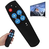 XEERUN Universalfernbedienung, Senioren Fernbedienung tv mit großen Tasten, Einfach zu bedienen und einzurichten, Universal Fernbedienung Fernseher für senioren für TV und Kabel IR Geräte