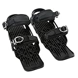 Mini-Skischuhe, schwarz, verstellbare Bindung, Outdoor-Snowboardstiefel, Schneeschuhe, Skizubehör, Schlittschuhe für Waldwege, Wintersport-Skiausrüstung