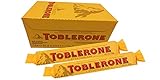 24 Riegel a 35g Toblerone Milk Schweizer Milchschokolade mit Honig- und Mandel-Torrone (10%)