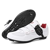 YIENHUI Fahrradschuhe Für Herren Und Damen Bequeme Rennrad-Sneaker Atmungsaktive, rutschfeste Fahrradtrainer Moderne Unisex-Sneaker Für Spinbikes Für Drinnen Und Draußen-Black||Numeric_38