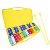 SWOOMEY 1 Set 25-Ton-Klavier Spielende Kleinkinder Kinder Pädagogische Kleinkindmusik Kunststoff Glockenspiel Percussion Glockenspiel Xylophon Schlägel Kinder Percussion Musical