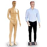 Schaufensterpuppe Männlich Schaufensterfigur Mannequin Schneiderpuppe 360° beweglich 187cm