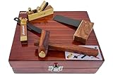 PAULIMOT Mini-Holzbearbeitungs-Set, 4-teilig, Rosenholz