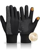 GXCROR Handschuhe Herren Damen Winter Touchscreen Thermohandschuhe Fahrradhandschuhe Warm Winterhandschuhe Skihandschuhe Laufhandschuhe
