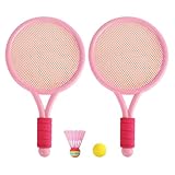 Vbnuyhim Badminton-Set für Badminton-Set, Badminton-Schläger-Set für den Innen- und Außenbereich – Badminton-Ausrüstung für interaktive Spielspiele