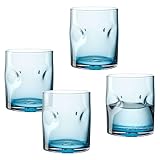 LEONARDO HOME VESUVIO Trinkglas • 4 Stück • 4 Farbgläser • Blaseneinschlüsse • Strukturoptik • Charakterstark • Getränkeglas • Wasserbecher • Softdrinks • Spülmaschinengeeignet • 300 ml • 077373