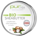 purSHEA-Bio Sheabutter-unraffiniert und kaltgepresst - 100% naturrein ohne Zusätze - samtig-weich - Plastikfrei - Premium Qualität (A+) (250ml)