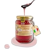 BAVAREGOLA Kastanienhonig 500g Glas - natürlicher, roher Honig aus Südtirol