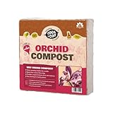 Kokos & Kokosfaser Orchideen Pflanzmischung | Torffreier Orchideenkompost / Orchideenrinde Ersatz mit Orchideenfutter | Umtopfen Aller Orchideenpflanzen (9L)