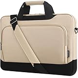 DOMISO Laptophülle, Business-Aktentasche, Ultrabook-Notebook-Tragetasche, Schultertasche für MacBook Pro 14 Zoll 2021 Modell A2442 mit M1 Pro/M1 Max Chip & Touch ID, Beige