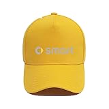 MABEIYE Auto Kappe für Smart Fortwo C450 1998-2006, Baseballkappe mit Auto-Logo Baumwolle Bestickt schwarz verstellbar Reise Autorennen Motorhut,Yellow