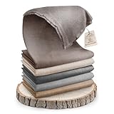 yanopurna Kaschmirdecke – Handgewebte Sofaüberwurf Decke aus 100% Kaschmirwolle – 135 x 270 cm Weiche und gemütliche Graubraune Kuscheldecke für Couch und Stuhl – Hergestellt in Nepal
