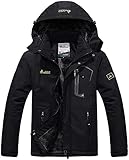 Memoryee Herren Ski Jacke Warmer Gefüttert Winter Fleece...