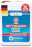 Patronus Bettwanzen-Spray zur effektiven Bettwanzen-Abwehr 3 Liter - Sofortschutz-Mittel gegen Bettwanzen - mit dezentem Eukalyptus/-Zitrusduft - hochwirksam & laborgeprüft