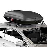 COSTWAY 250L Dachbox Auto, Dachkoffer abschließbar mit Zentralverriegelung, Schlüsseln & Gurten, Gepäckbox wasserdicht, Dachgepäckträger XXL für Autos, Vans, SUVs, Schwarz