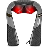 RENPHO Massagegerät, Schulter Nackenmassagegerät mit Wärme, Rückenmassagegerät mit 3D-Massage von tiefem Gewebe, Nackenmassage mit Rotierenden Massageköpfen Tiefknetmassage, Geschenke für Frauen - 061