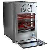 intergrill 800° Pure Elektrogrill 2,2kW | 12 kg Indoor Hochleistungs-Steakgrill | Inkl. Grillrost und Gastroschale | Oberhitzegrill für perfektes BBQ