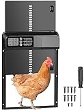 Elektrische hühnerklappe,Automatische Hühnerstalltür mit Timer und manuelle,Türöffner Hühnerstall,batteriebetriebener LED-Bildschirm,für Sichere Hühnerhaltung