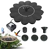 Solarbrunnen Vogelbad,Solarbetriebene Springbrunnenpumpe | Leise Wasserspiel Dekoration Für Garten Teich Landschaftsgestaltung