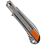 Fiskars Profi-Cuttermesser aus Metall, 18 mm, Orange/Metall, 1004617