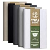 Terra Beds Premium Spannbettlaken - Bettlaken 140x200cm - 160x200cm 160g/m2-100% Hochwertiges Oeko-TEX Baumwoll Jersey Bettlaken – Erhältlich in 10 Farben