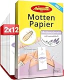 Aeroxon Mottenschutz Kleiderschrank 24 Mottenpapier -...