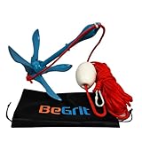 BeGrit Verzinkt Anker Gusseisen Faltanker 1,5KG Ankerset Blau mit Ø 6mm 10 Meter Ankerleine Für Boot SUP Paddle