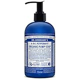 Dr. Bronner's Bio-Shikakai-Handseife, Pfefferminz, 355 ml