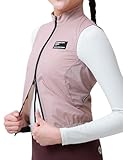 INBIKE Winddichte Jacke Damen Weste Windbreaker Fahrradweste Leichtweight Atmungsaktiv UV Schutz SPF50+ Fahrrad Rennrad Fashion Arbeit Rosa M