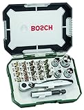 Bosch 26tlg. Schrauberbit und Ratschen-Set (PH-, PZ-, Hex-,...