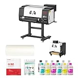 Procolored F13Pro DTF-Drucker mit Zwei XP600-Druckköpfen für den Thermotransferdruck auf Baumwolle, Polyester und Mischgewebe, ideal für kleine Unternehmen (Drucker + Ständer + Pulverschüttler)