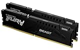 Kingston Fury Beast 32GB 6000MT/s DDR5 CL36 DIMM (2x16GB) Schwarz Desktop Gaming Speicher Kit mit 2 - KF560C36BBE2K2-32