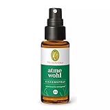 Primavera Atmewohl Kissenspray Bio 30 ml - Textil- und Raumduft mit Eukalyptus und Zirbelkiefer - Aromatherapie - erfrischend, reinigend - vegan