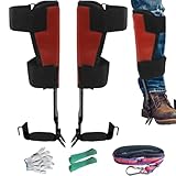 Kletterausrüstungs-Set, verstellbare Spikes mit rutschfesten Pedalen, professionelle Ausrüstung für sicheren Aufstieg, robustes Design mit starker Belastung, Outdoor-Werkzeug für Abenteueraktivitäten