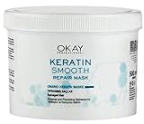 Keratin Smooth Repair Maske 500ml, Keratin, Haarkur, Biotin, Für trockenes, geschädigtes, oder chemisch behandeltes Haar, Tierversuchfrei