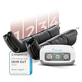Venen Engel 4 Basic mit Beinmanschetten 4 Luftkammern 1 Massageprogramm zur Reduzierung von Cellulite Beinmassagegerät fördert Durchblutung