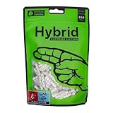 Hybrid Slimfilter 250er Beutel Aktivkohlefilter, 6,4mm, halb Zellstoff Halb Aktivkohle, 19820, Weiss, 250er Pack