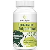 Liposomales Sulforaphan 450mg, Reine Hochdosierte Brokkoli Kapseln aus Brokkoli Sprossen Extrakt, Natürliche Formel, Maximale Absorption (60 Kapsel)