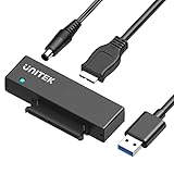 Unitek SATA zu USB 3.0 Festplattenadapter Konverter für 2,5 3,5 Zoll HDD/SSD Festplatte und optisches SATA Laufwerk mit 12V/2A Netzadapter