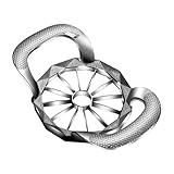 Apfelschneider – Apfelschneider aus Edelstahl | Kernentferner für Obstschneider | Kartoffelschneider zu Hause | 2-in-1-Geschirrspüler, kompakt, sicher, Schneidwerkzeug