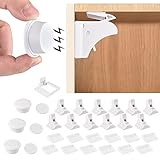 Kindersicherung Schrank, 12 Schubladenschloss mit 3 Schlüssel Kindersicherung Schubladen Schubladensicherung Schranksicherung Baby Magnet Magnetisches Schrankschloss Kindersicherung Magnet