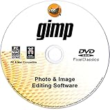 GIMP Photo Editor 2024 Premium Professionelle Bildbearbeitungssoftware CD Kompatibel mit Windows 11, 10, 8, 8.1 7, Vista, XP PC und Mac OS - Lebenslange Lizenz, keine monatliche Abonnementgebühr