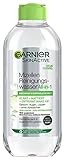 Garnier Mizellen Reinigungswasser / Gesichtsreinigung für Mischhaut und empfindliche Haut (Optimale Verträglichkeit - ohne Parfüm) 1x 400 ml