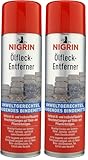 NIGRIN Ölfleck-Entferner, entfernt öl- und treibstoffbasierte Verschmutzungen, 500 ml, Grün (Packung mit 2)