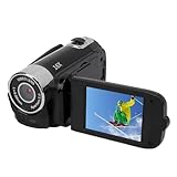 XUMIUZIY Videokamera-Camcorder, Digitalkamera-Recorder mit 2,4-Zoll-Farbbildschirm, 16 MP Full HD 1080P, 16-facher Digitaler Zoom, Vlogging-Kamera-Recorder mit Fülllicht für Reisen (Black)