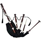 vidaXL Schottischer Großer Dudelsack Set Hochland Mittelalter Highland Bag Pipe