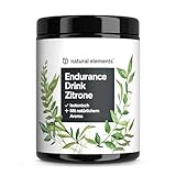 Endurance Drink Zitrone – 600g isotonisches Pulver – mit Elektrolyten und Kohlenhydraten – Zitronengeschmack – vegan, optimal bioverfügbar – in Deutschland produziert & laborgeprüft